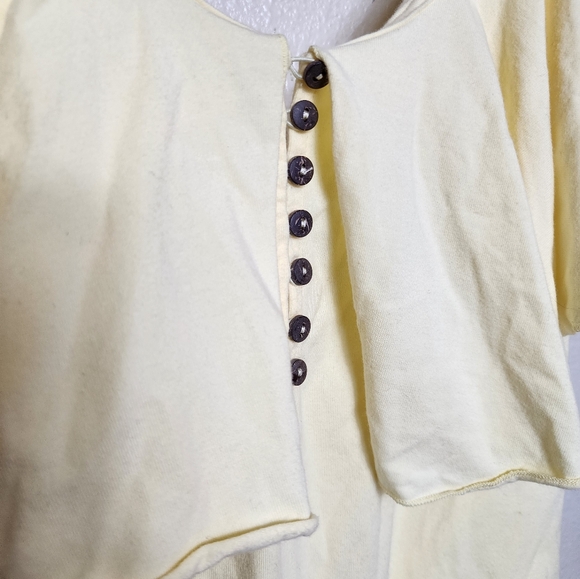 Free People Intimately Matilda Ruffle Bodysuit In Pale Yellow NWOT Size Medium - Picture 4 of 10